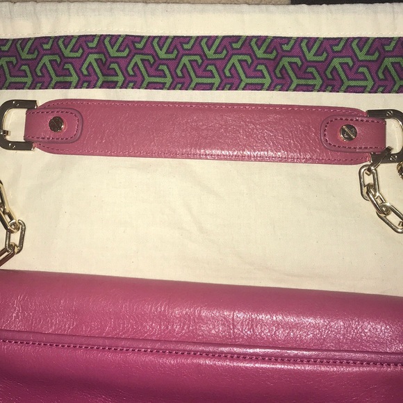 Tory Burch pink Bombe Reva clutch purse - Picture 4 of 7